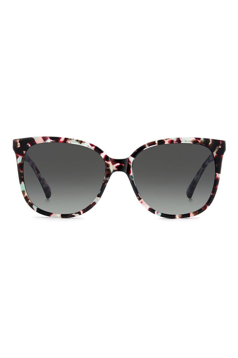 kaysie 58mm square sunglasses, Main, color, HAVANA MULTICOLOR/ DARK GREY