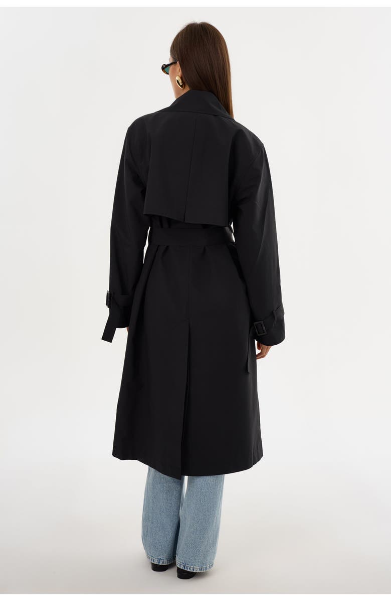 LAMARQUE Colette | Trench Coat, Alternate, color, Black