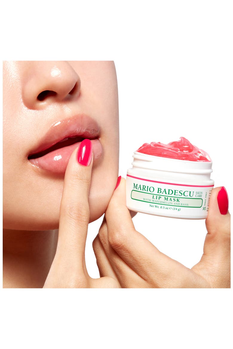 Watermelon & Basil Lip Mask, Alternate, color, NO COLOR