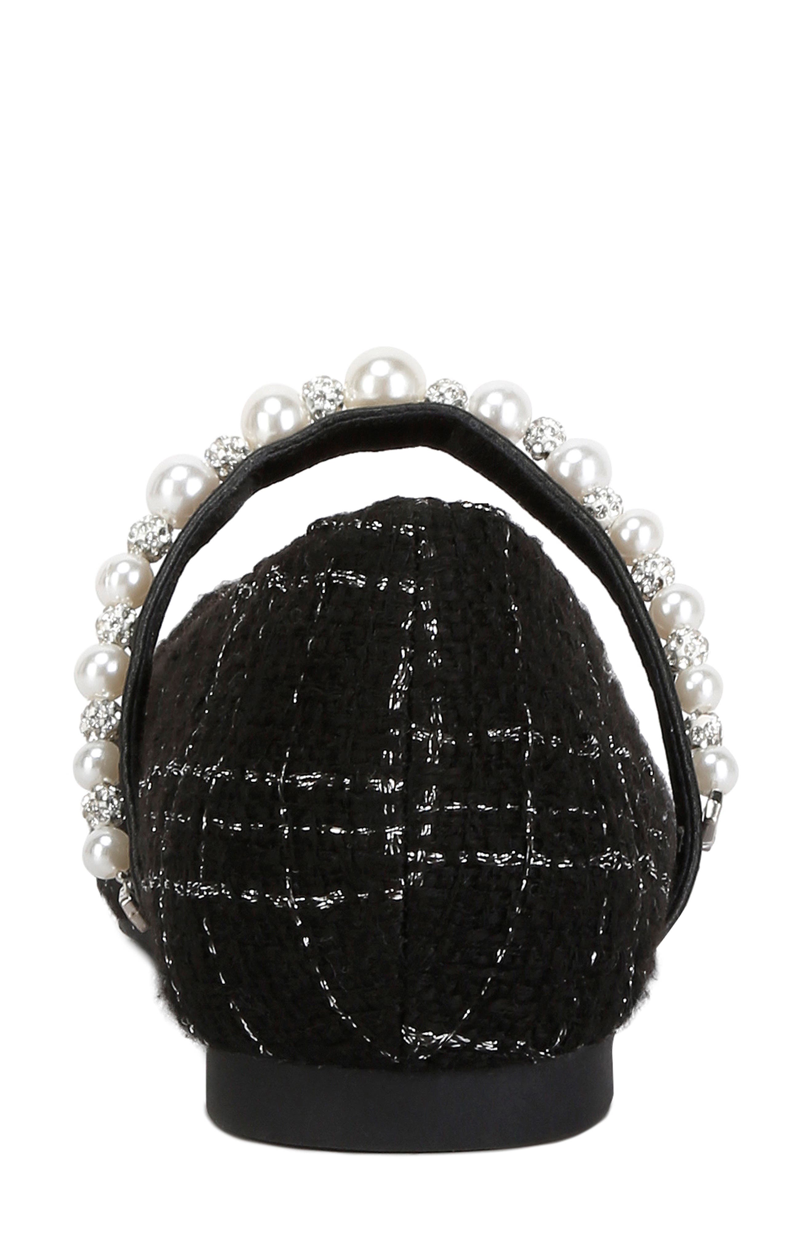 LONDON RAG Mowie Mary Jane Flat, Alternate, color, Black