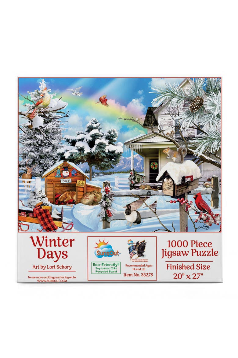 Winter Days 1000 piece Jigsaw Puzzle for Adults, Alternate, color, Multicolor