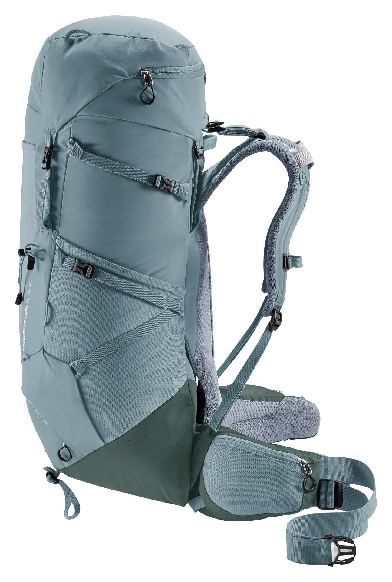 Aircontact Core 45L+10L Hiking Backpack, Alternate, color, Shale-Ivy