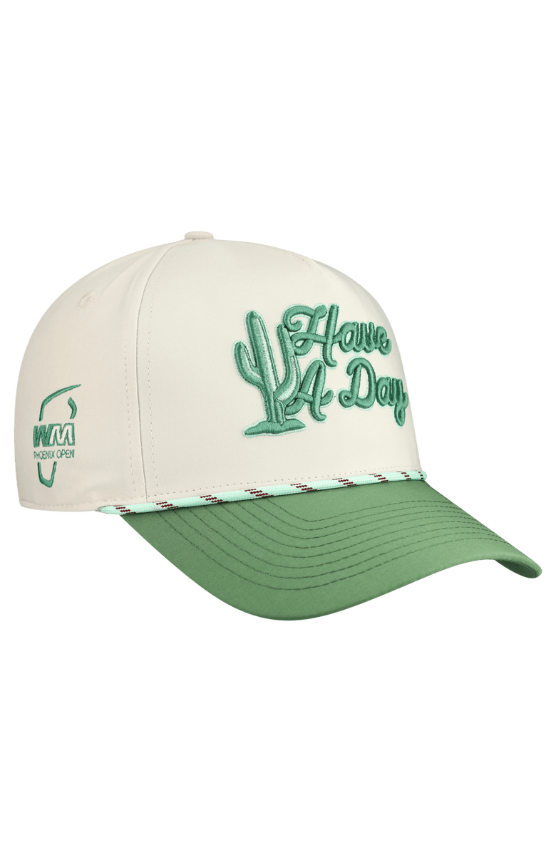 Breezy Golf Men's Breezy Golf Cream WM Phoenix Open Cactus Have a Day Rope Adjustable Hat, Main, color, Cream