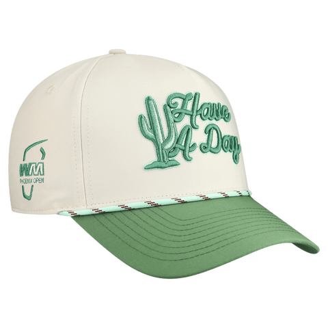 Men's Breezy Golf Cream WM Phoenix Open Cactus Have a Day Rope Adjustable Hat