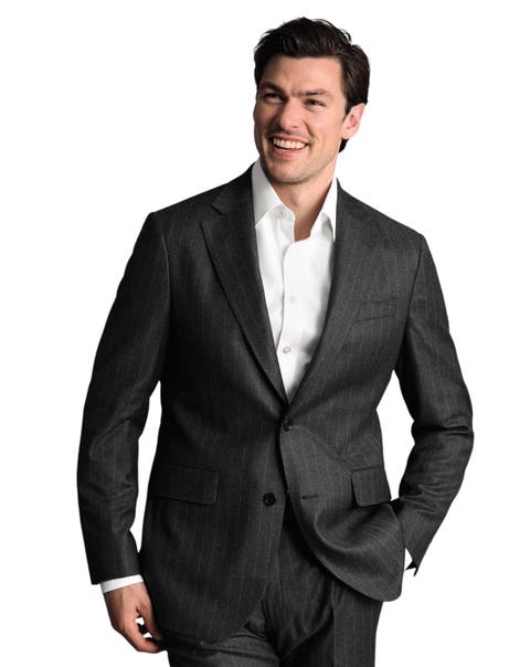 Slim Fit Italian Flannel Suit Jacket
