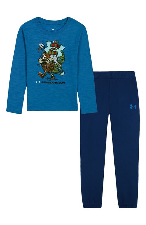 Kids' Long Sleeve Tee & Fleece Joggers Set