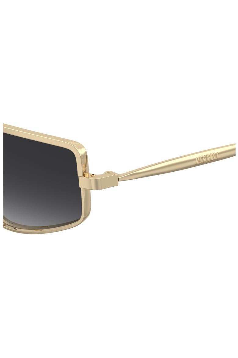 59m Square Flat Top Sunglasses, Alternate, color, ROSE GOLD/ DARK GREY SF