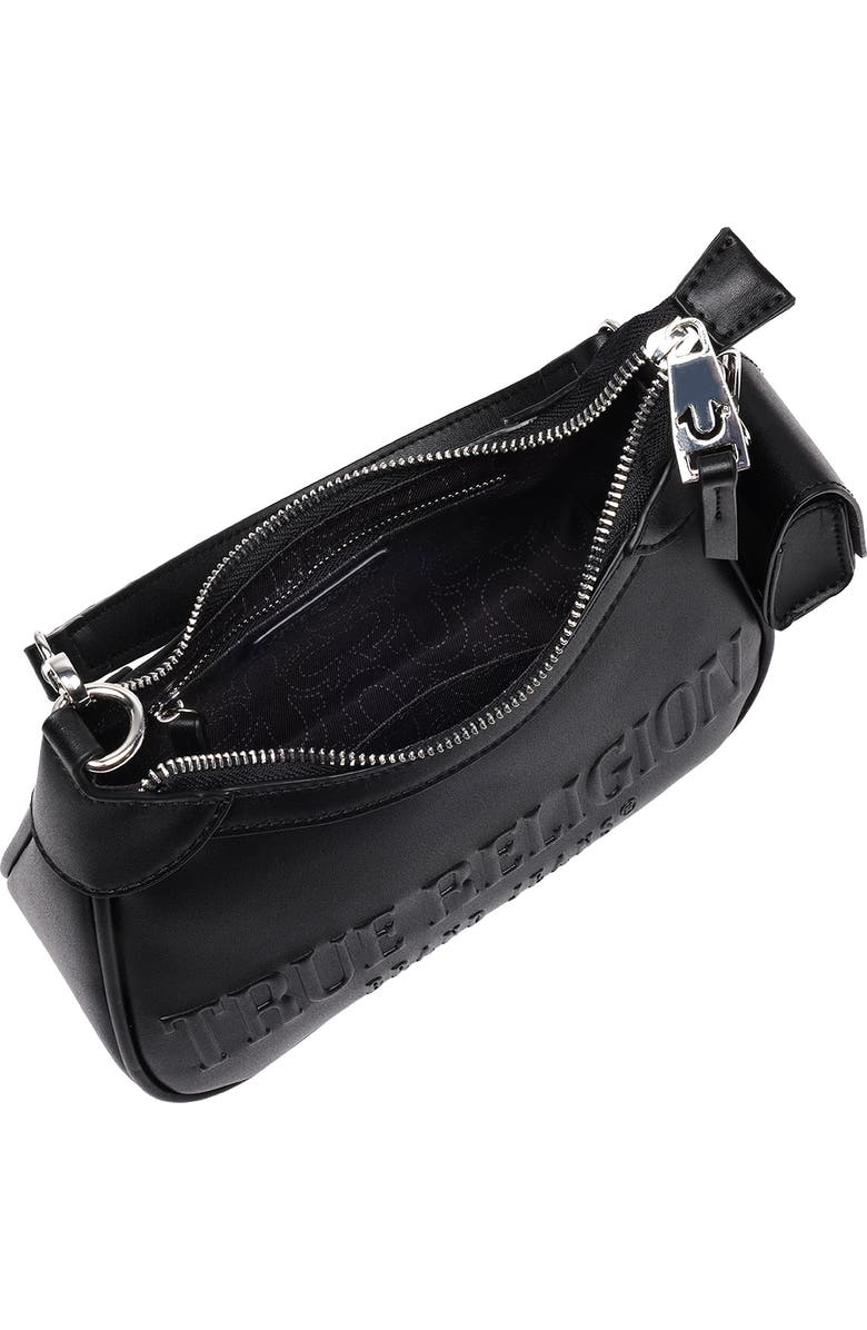 True Religion Punto Logo Zip Shoulder Bag, Alternate, color,