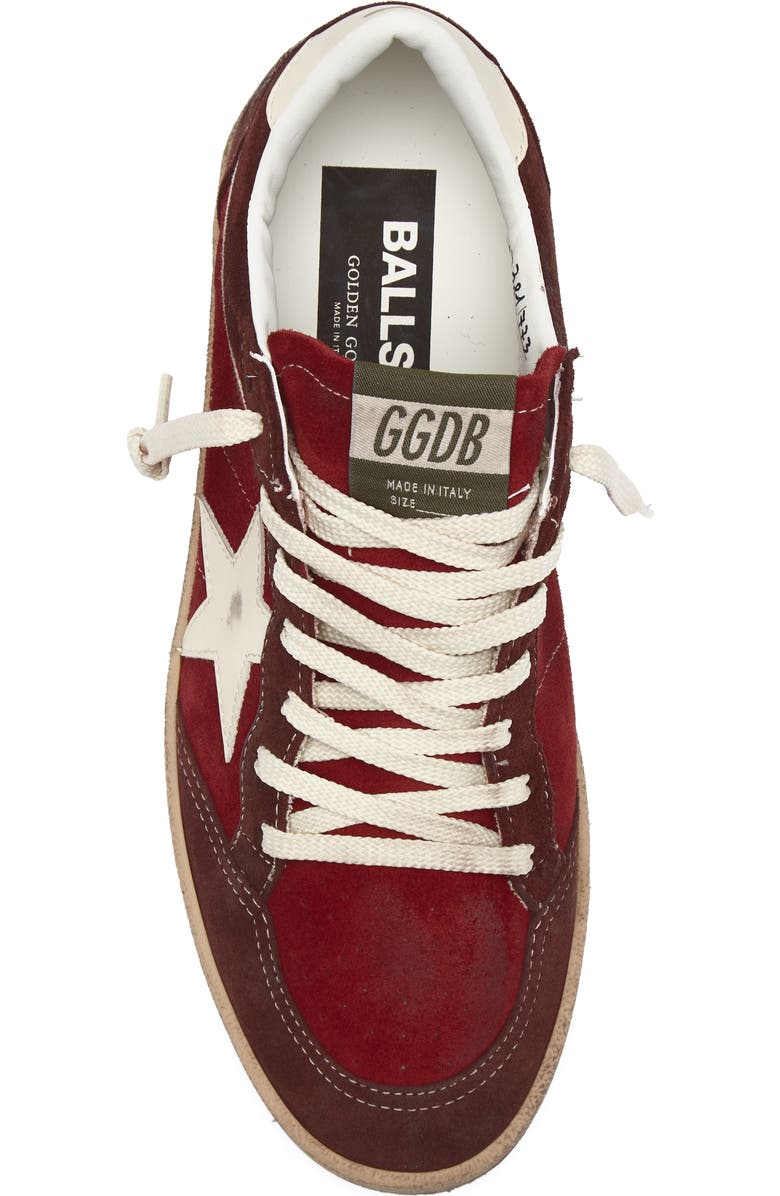 Golden Goose Ball Star Sneaker, Alternate, color, Brown/ Red/ White