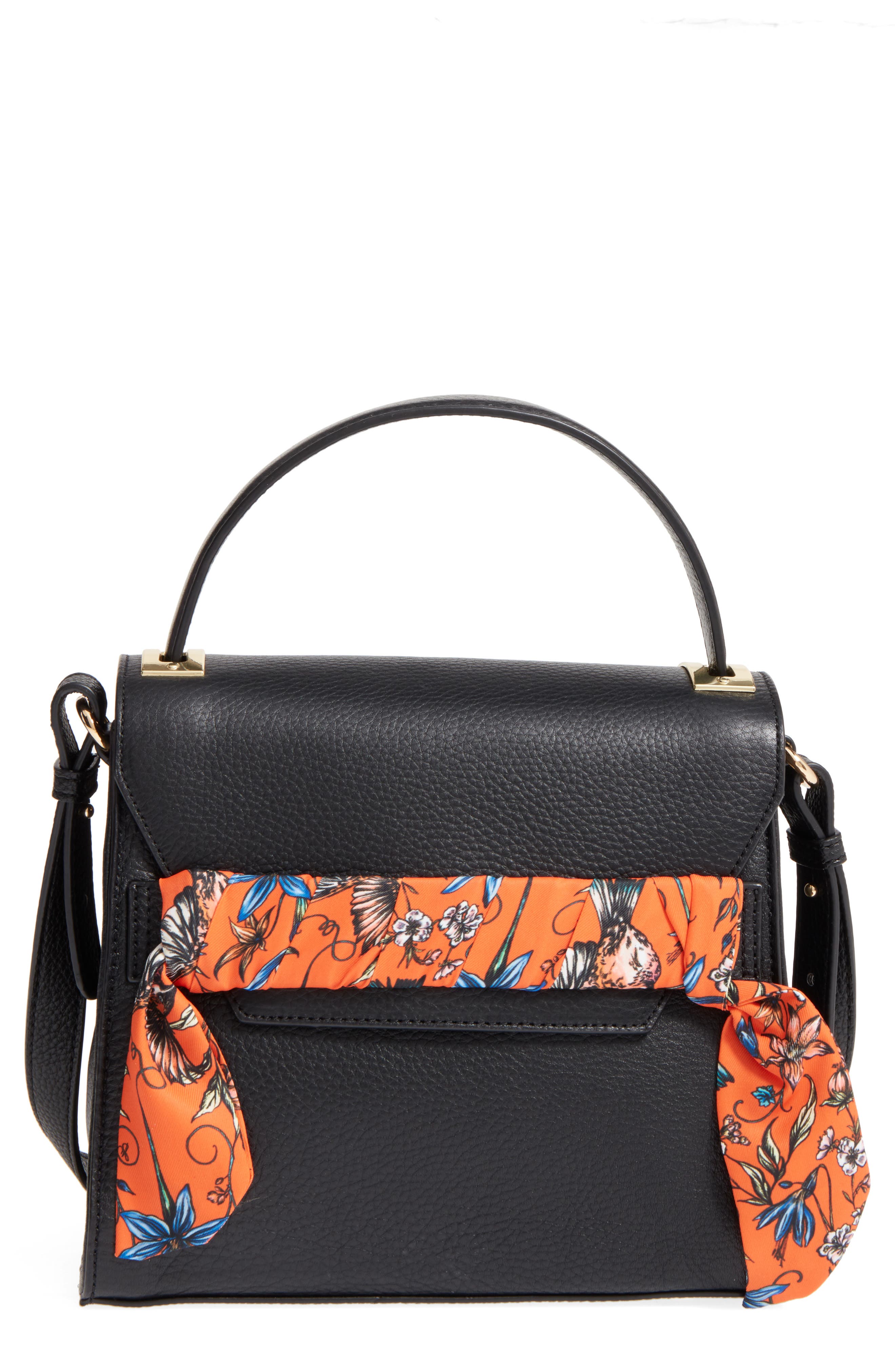 Sam Edelman Mia Calfskin Top Handle Satchel, Main, color, 