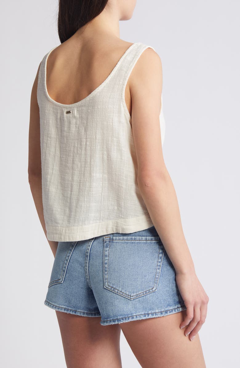 Rip Curl Classic Surf Cotton Crop Button-Up Tank, Alternate, color,