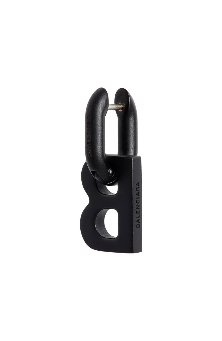 Balenciaga XS B Chain Earrings, Alternate, color, 