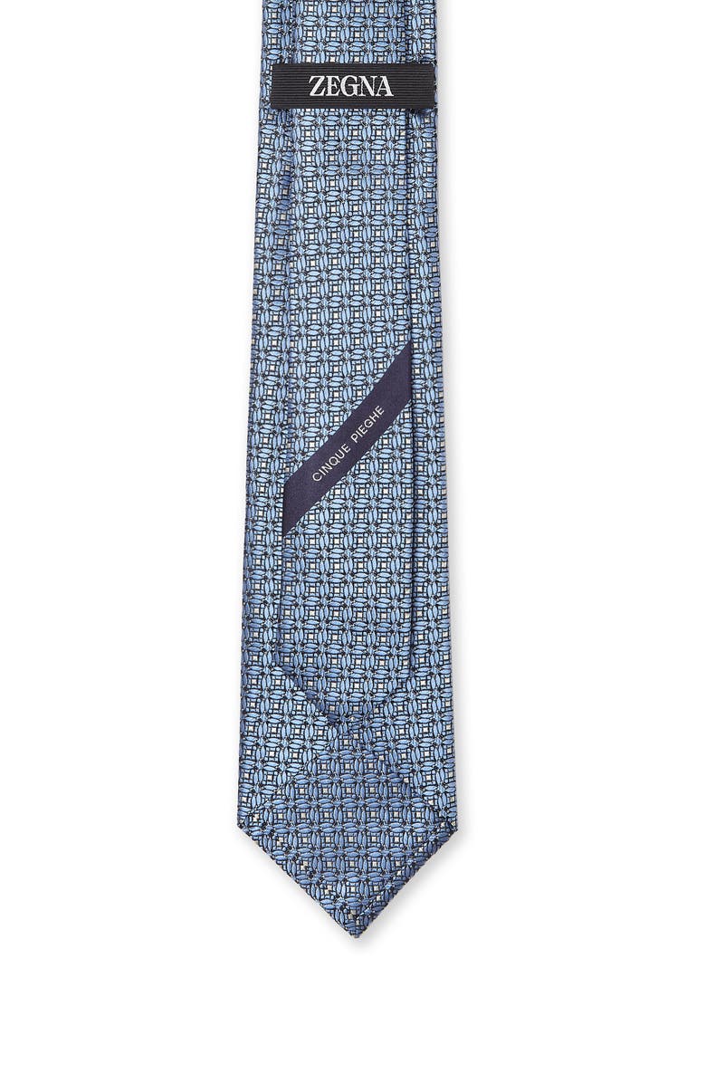 ZEGNA TIES Cinque Pieghe Medallion Silk Tie, Alternate, color, 
