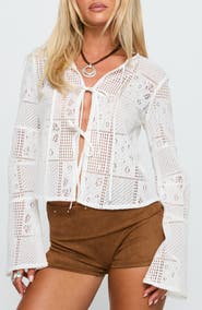 Princess Polly Mine for Life Tie Front Top