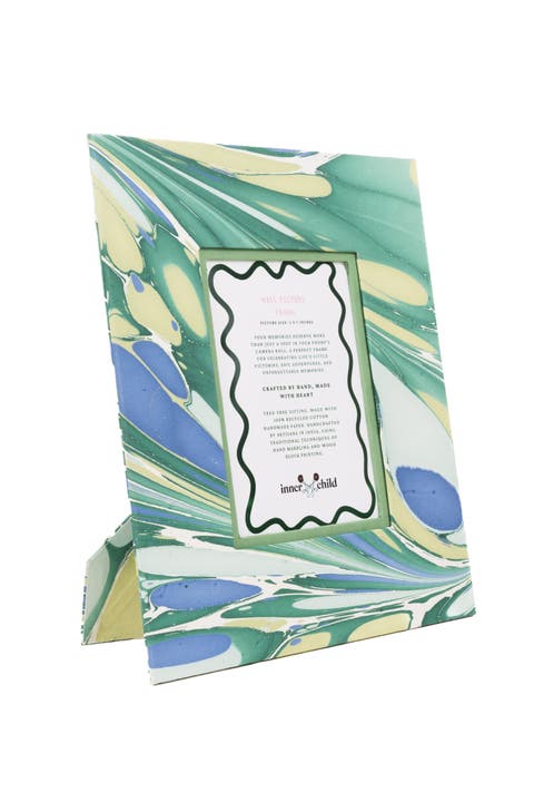 Hand-Marbled Large Wall Picture Frame - 5x7