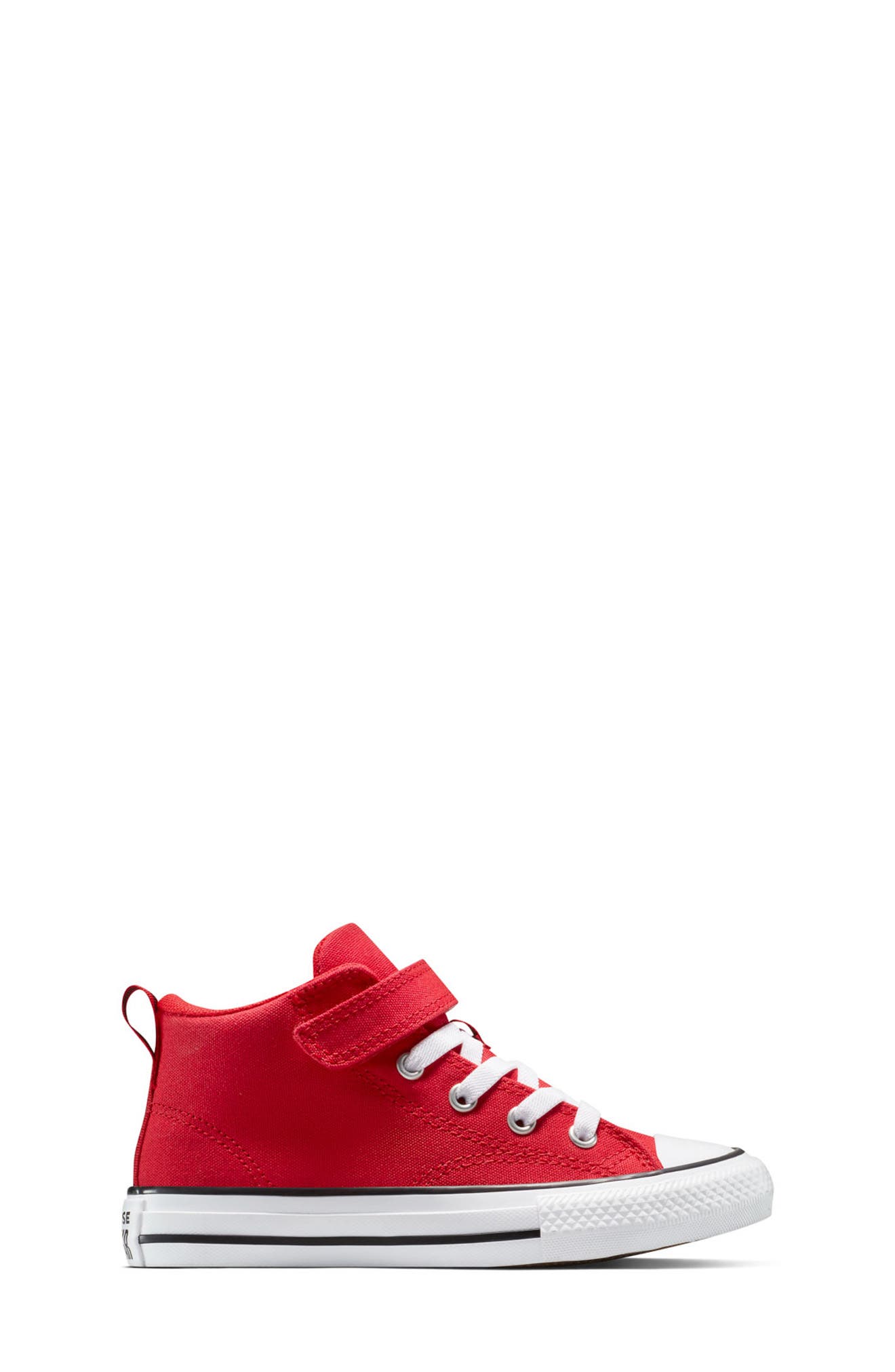 Converse Kids' Chuck Taylor<sup>®</sup> All Star<sup>®</sup> Malden Street Mid Top Sneaker, Alternate, color, Red/ White