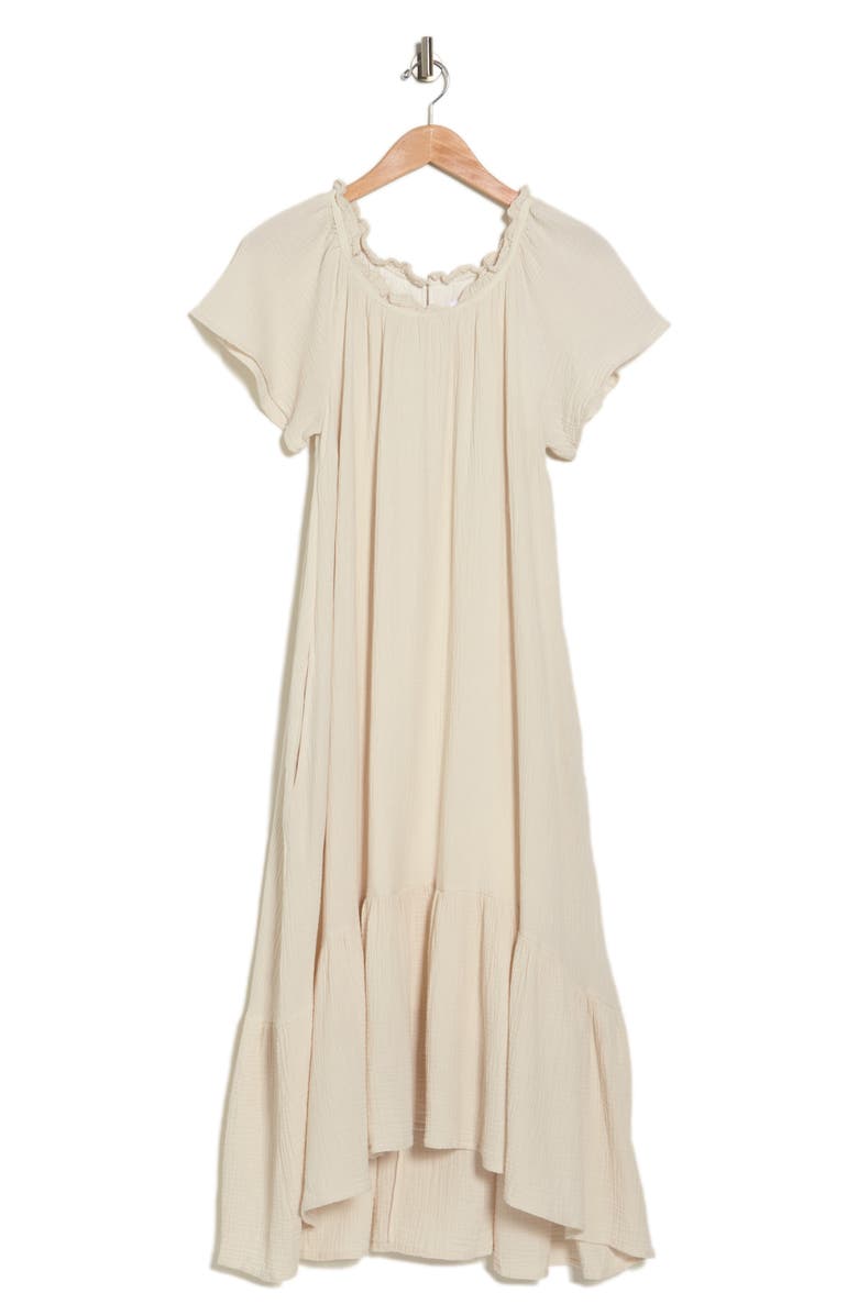 STITCHDROP Cap Sleeve Tiered Maxi Dress, Alternate, color, 