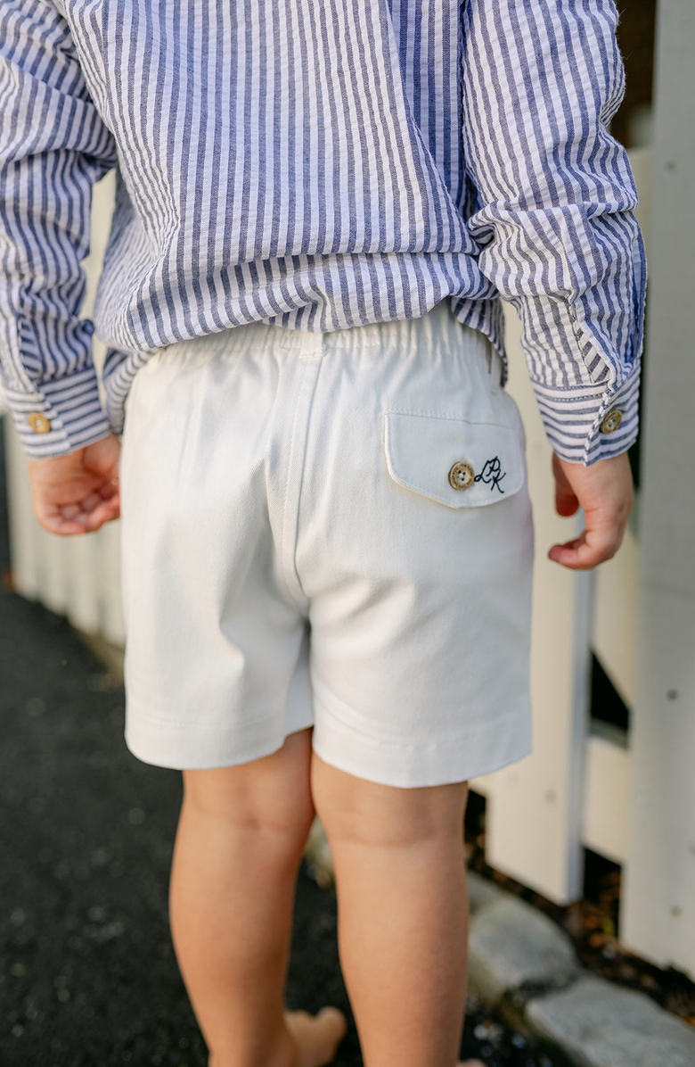 Little Paper Kids Isaac Short, Alternate, color, White