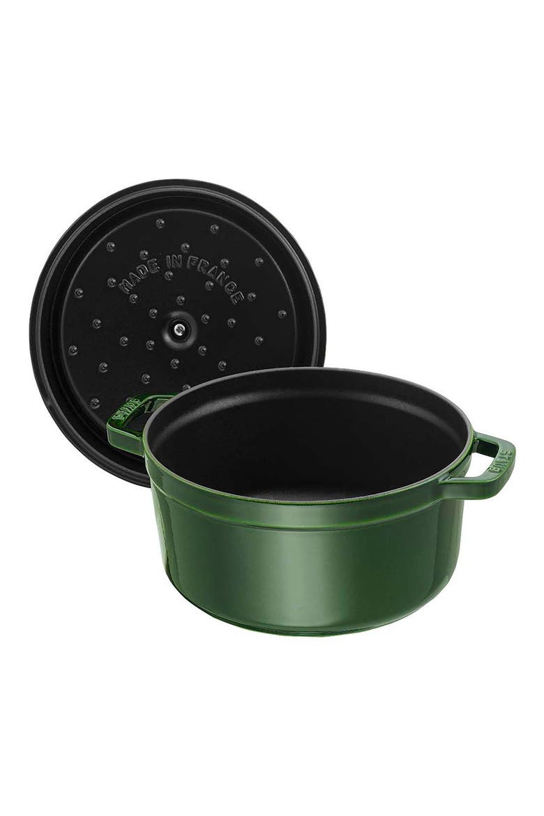 2.75-Quart Enameled Cast Iron Dutch Oven, Alternate, color, BASIL