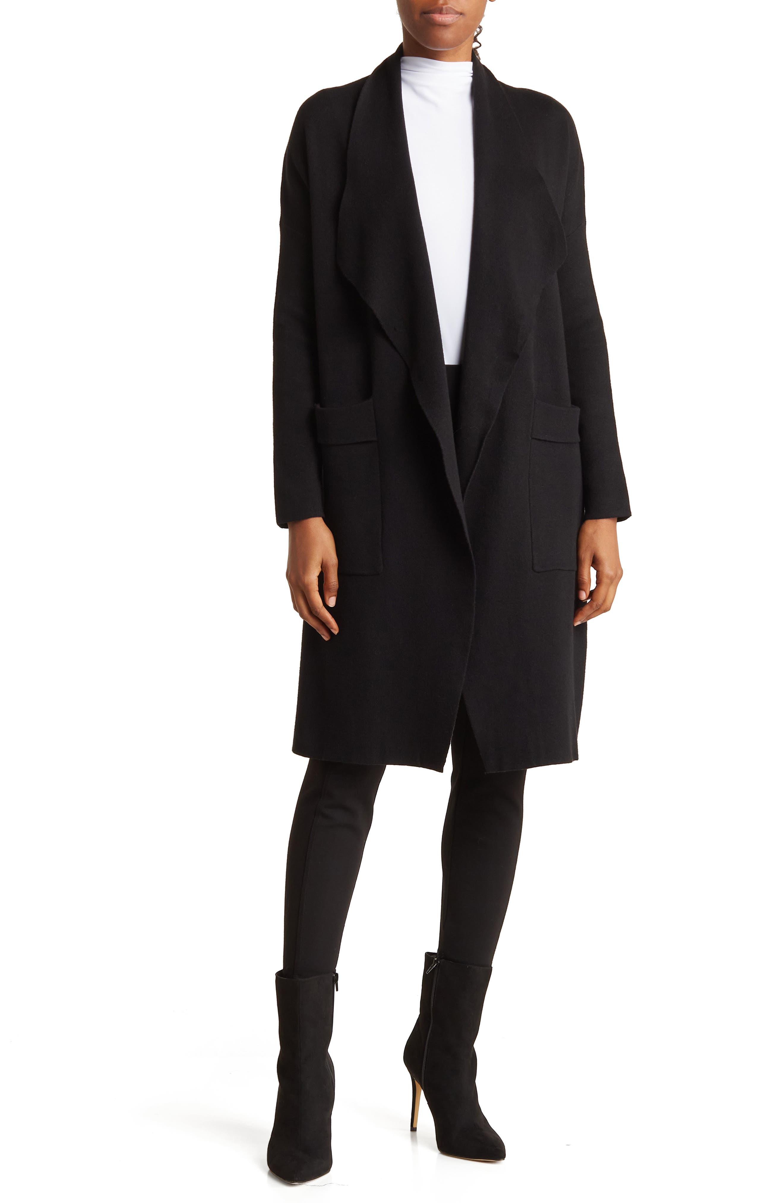 BY DESIGN Andrea Open Front Long Cardigan