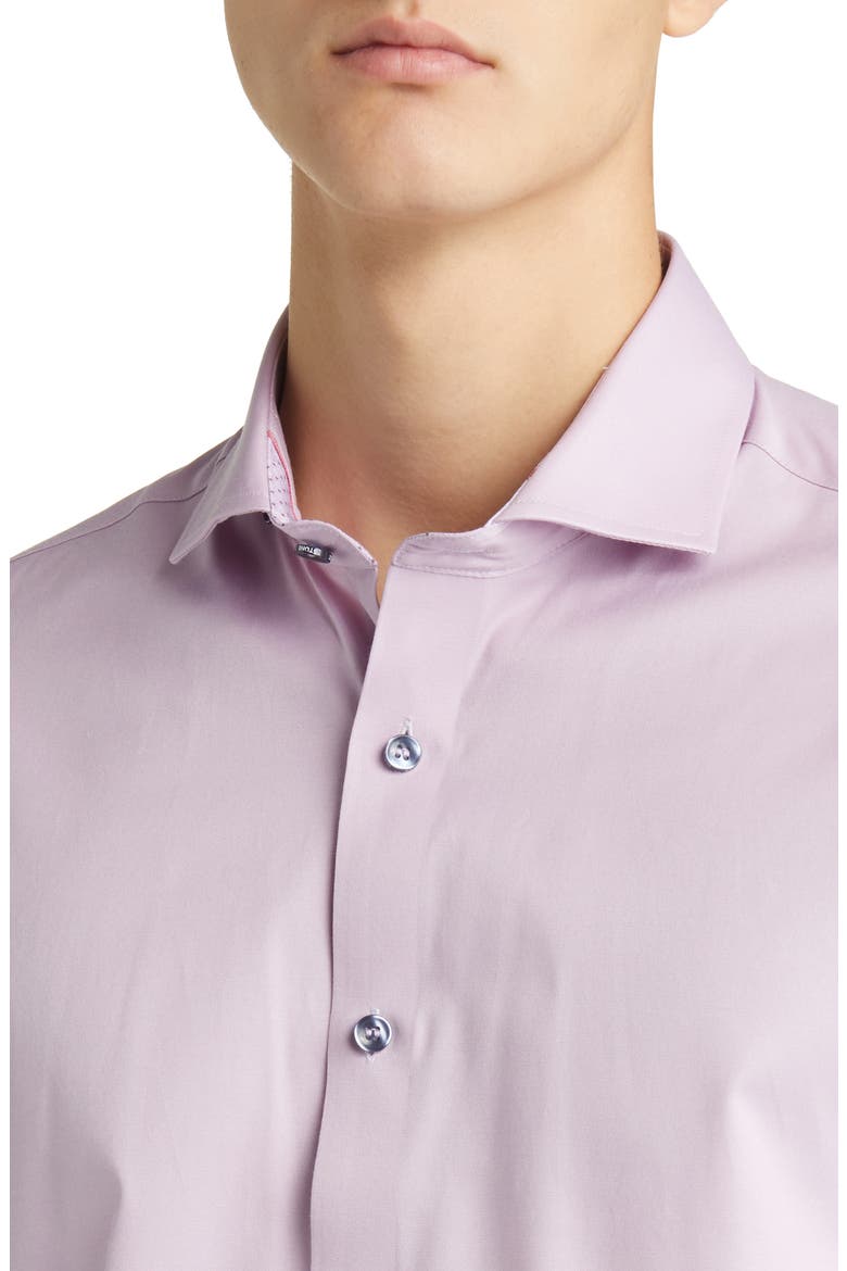 DRYTOUCH® Performance Sateen Button-Up Shirt, Alternate, color, LAVENDER