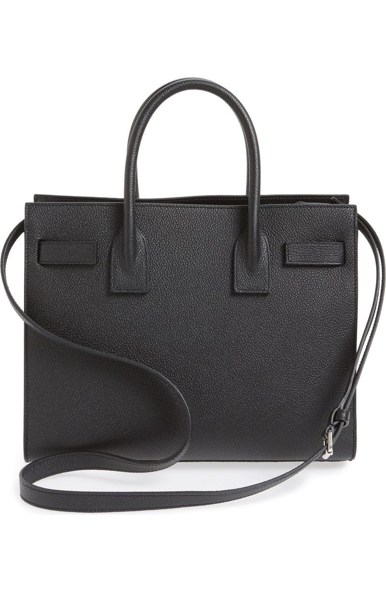 Saint Laurent 'Baby Sac de Jour' Bonded Leather Tote, Alternate, color,