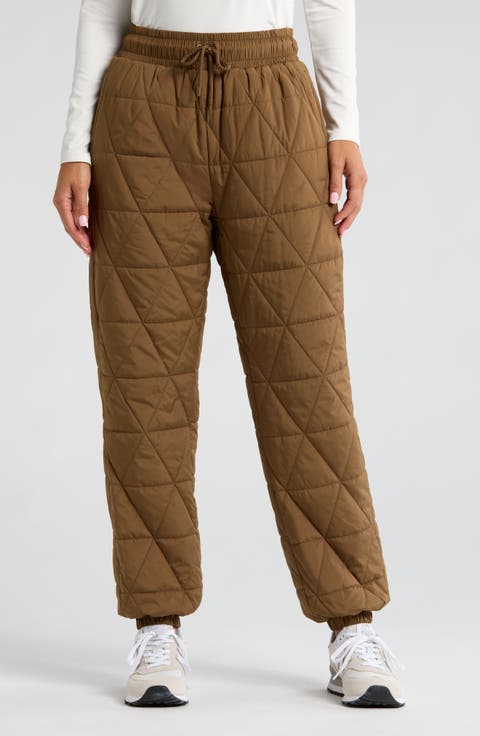 Recycled Polyester Quilted Pants
