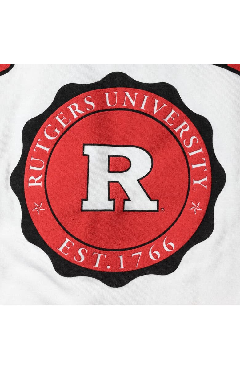 PRESSBOX Women's Pressbox White Rutgers Scarlet Knights Edith Long Sleeve T-Shirt, Alternate, color, 