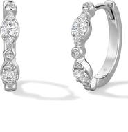 HEARTS ON FIRE Regal Diamond Hoop Earrings