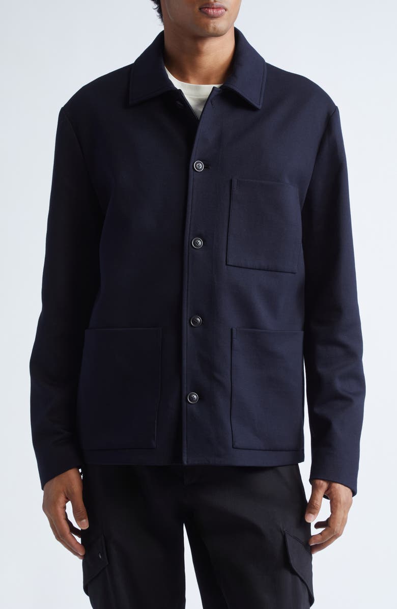 Moncler Cabalian Shirt Jacket, Main, color, Night Sky