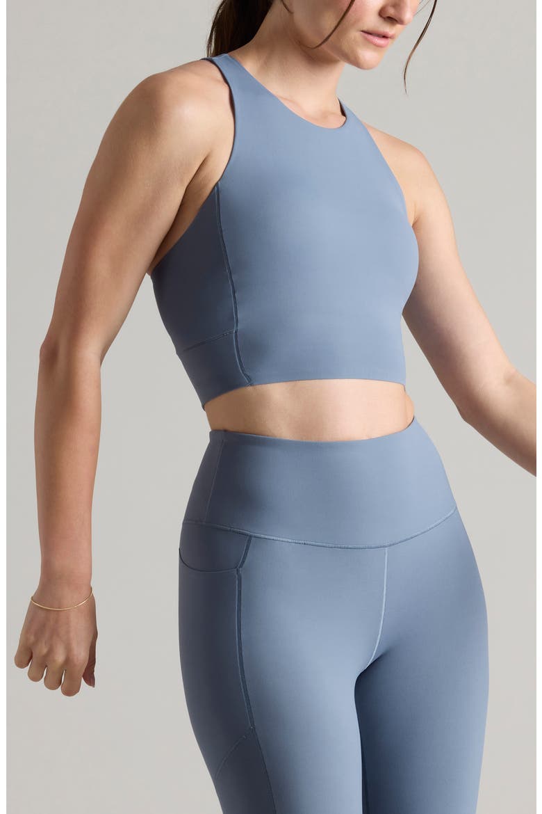 Revive Longline Bra, Main, color, BLUE SHADOW