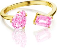 House of Frosted Topaz Meeting Ring