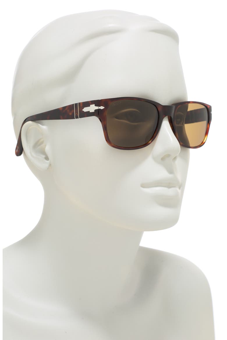 Polarized Rectangular Sunglasses, Alternate, color, POL BROWN