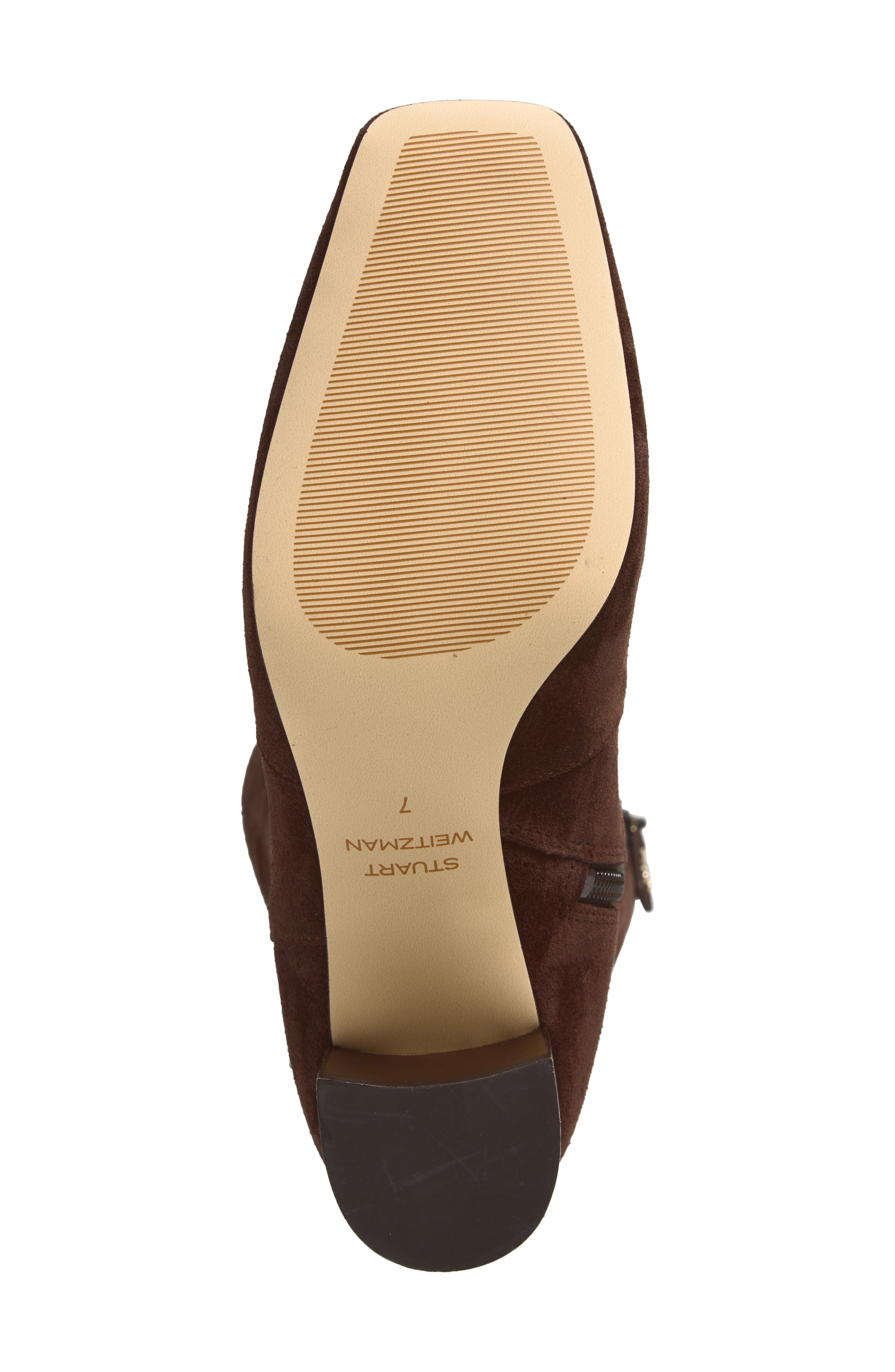 Kels Leather Knee High Boot, Alternate, color, WALNUT