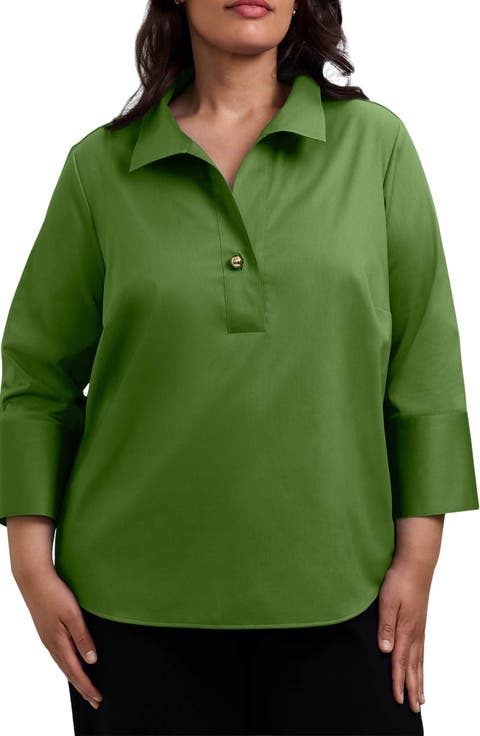 Catalina Matte Sateen Popover Top