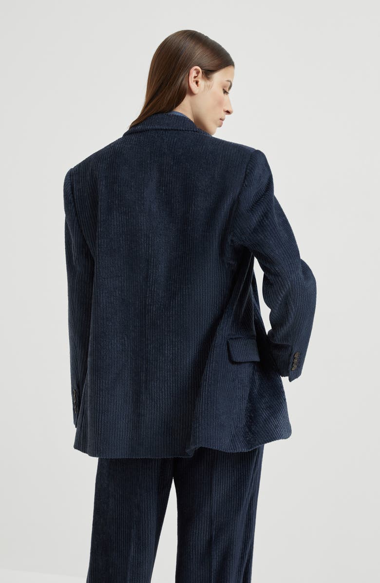 Brunello Cucinelli Corduroy blazer, Alternate, color, Navy Blue