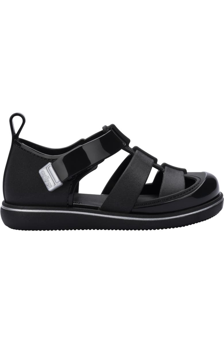 Mini Melissa Kids' Smash Jelly Sandal, Alternate, color, Black
