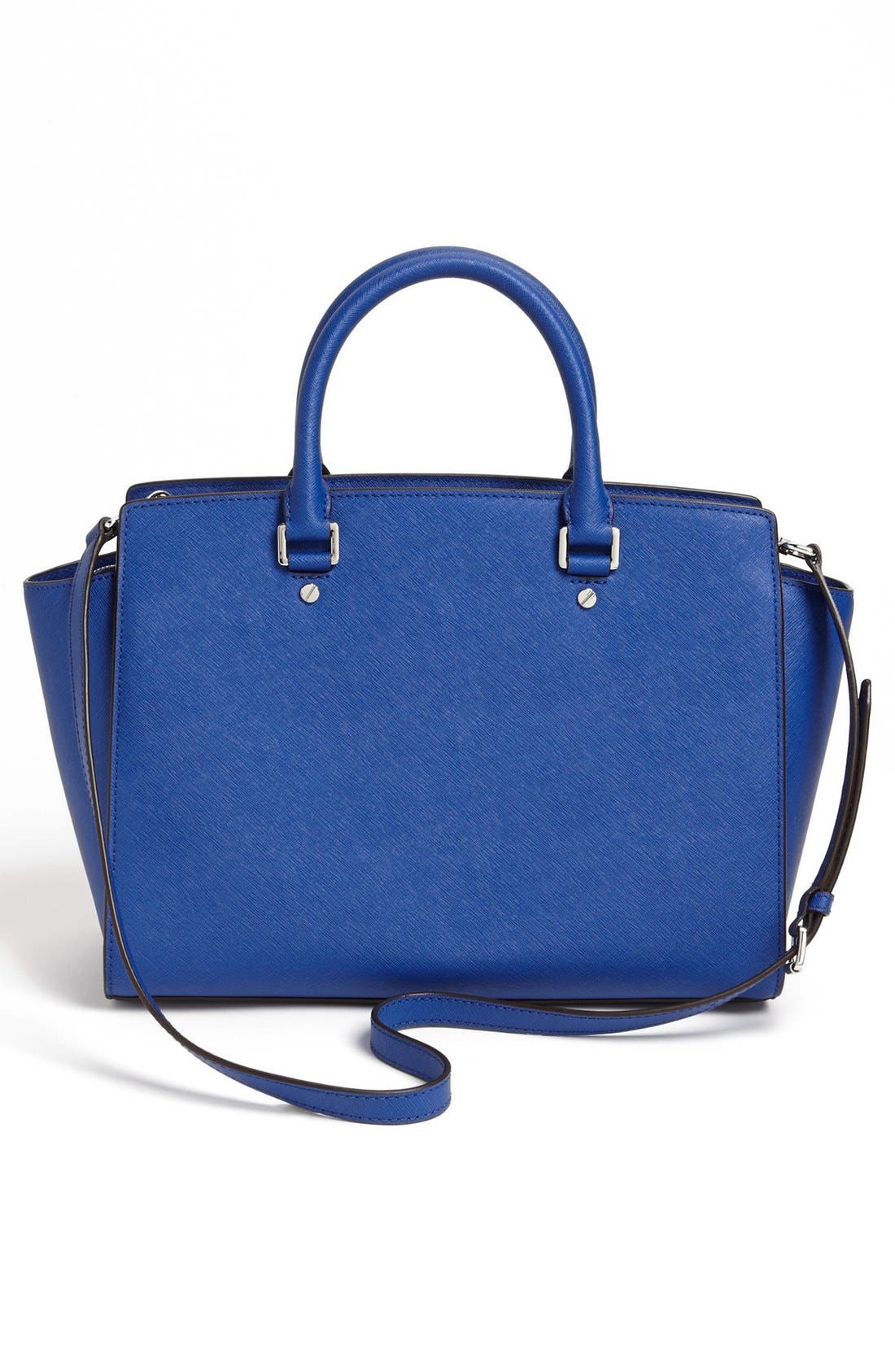 'Large Selma' Zip-Top Satchel, Alternate, color, SAPPHIRE