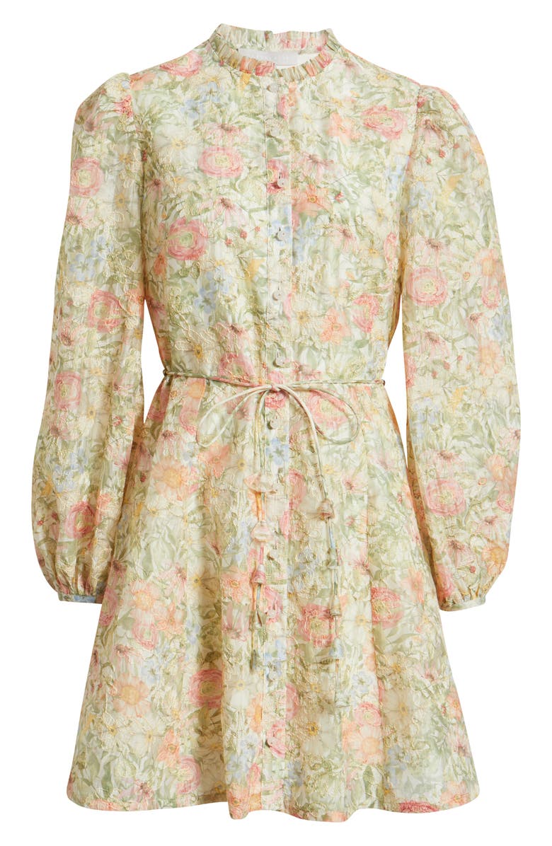 Chelsea28 Floral Embroidered Button-Up Shirtdress, Alternate, color, Multi Floral
