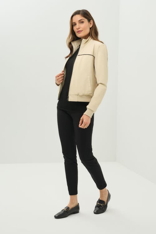 Anatomie Ginger Performance Twill Bomber Jacket In White
