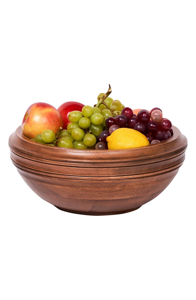 Juliska Bilbao Wood 12-Inch Serving Bowl, Alternate, color, Brown