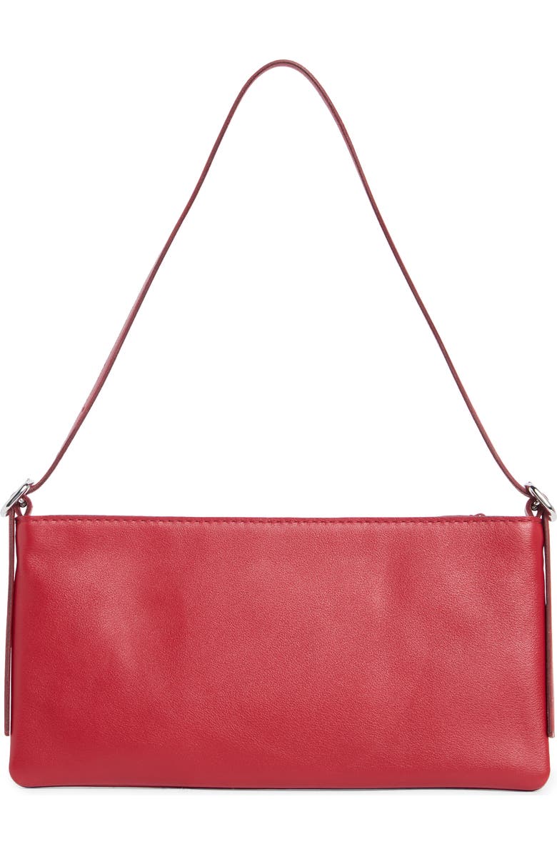 Madewell The Mini Sculptural Buckle Shoulder Bag, Alternate, color, Bright Ember