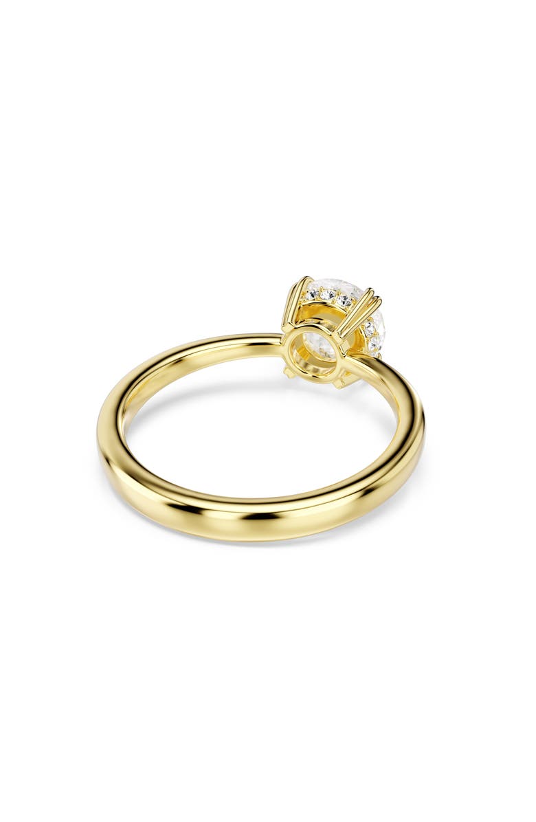 Swarovski Stilla Cocktail Ring, Alternate, color, Gold/ White