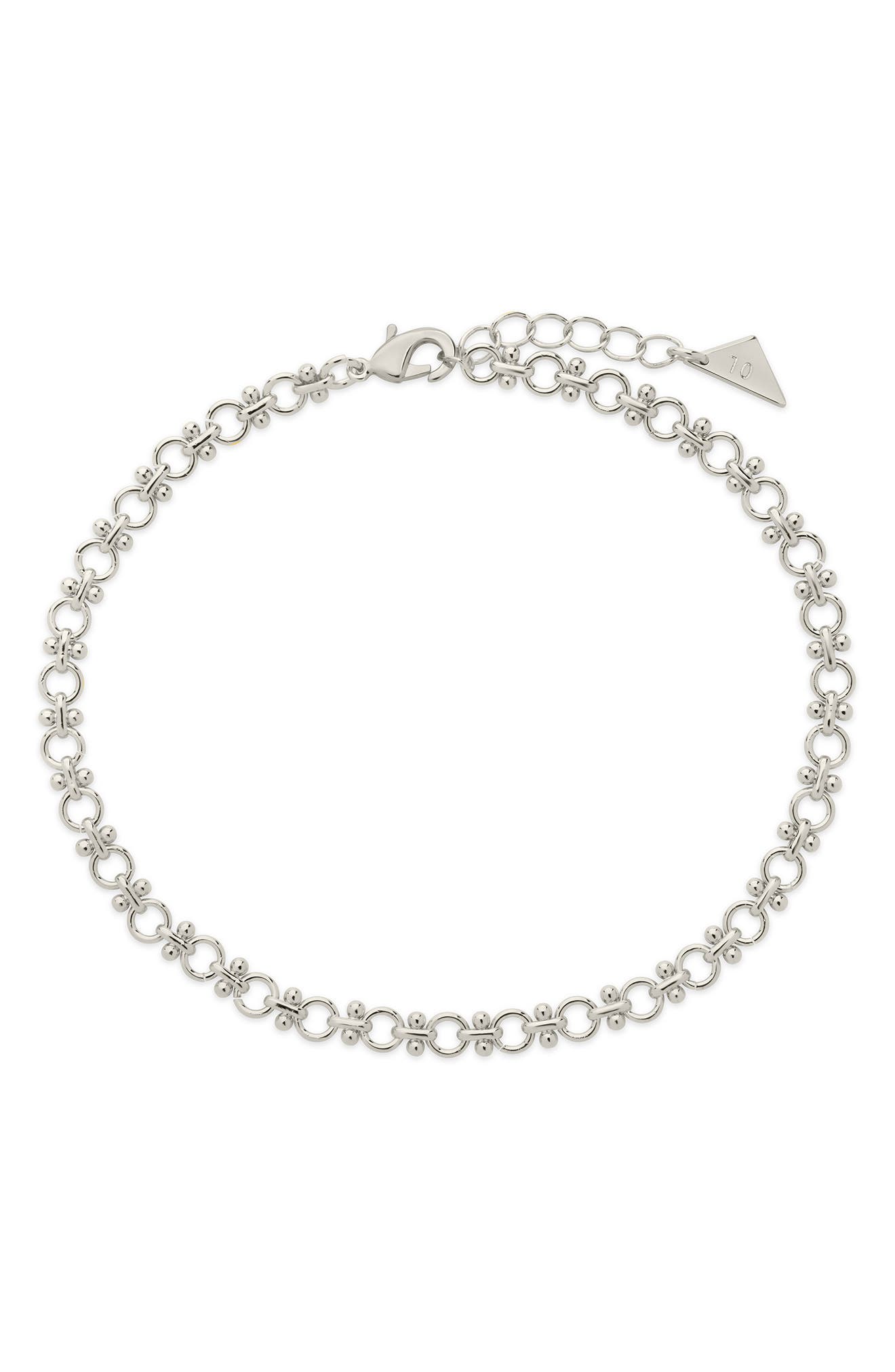 Sterling Forever Nadia Chain Anklet