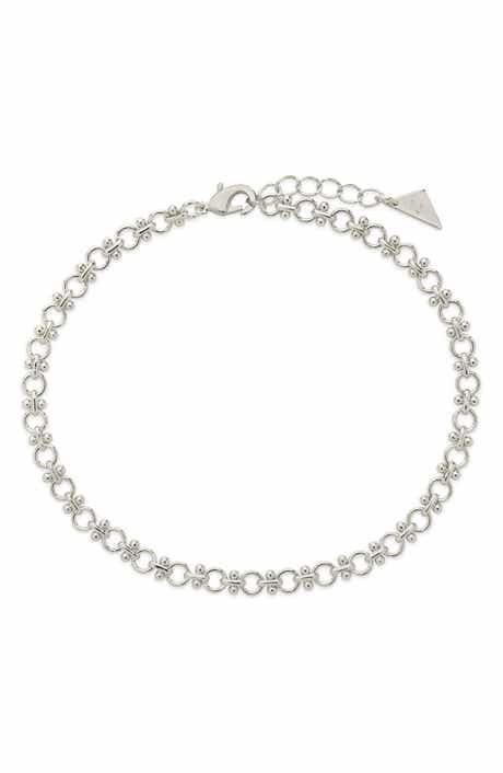 Sterling Forever Nadia Chain Anklet