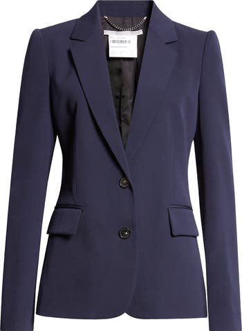 ジャケット STELLA MCCARTNEY NAVY BLUE SINGLE-BREASTED JACKET IN WOOL Stella McCartney Navy blue single-breasted jacket in wool