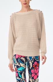 Trina Turk Ima Boatneck Relaxed Sweater