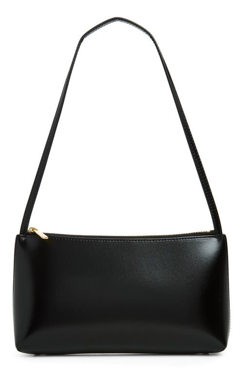 Mansur Gavriel Gaia Leather Shoulder Bag in Black/flamma at Nordstrom