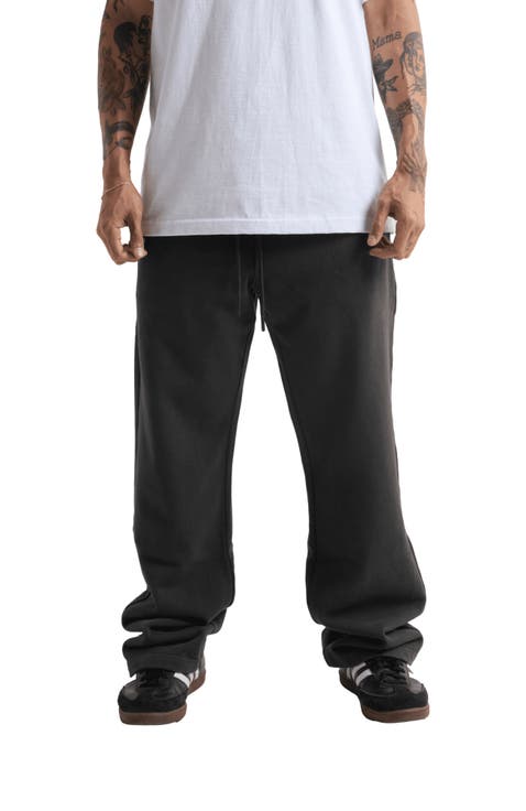 Garment Dye Straight Leg Sweatpants