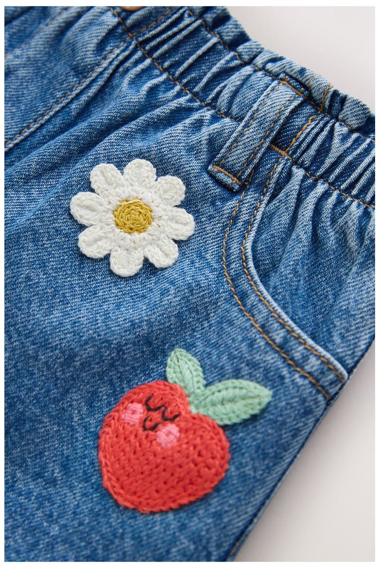 Kids' Embroidered Denim Shorts, Alternate, color, BLUE